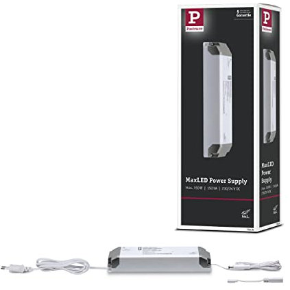 Paulmann 70976 Strip MaxLED, fuente de alimentación, cuadrada, máx. 150 W, tira de luz, blanco, cinta de luz, plástico, cinta de LED