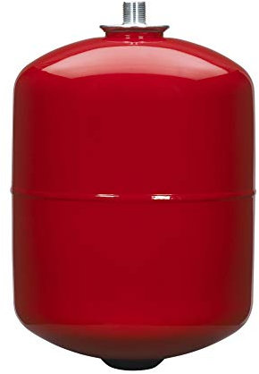 Vaso di Espansione per Riscaldamento 12 Litri – Serbatoio di Compensazione Pressione Rosso con Pressione di Esercizio 5 bar