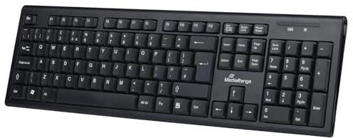 MediaRange Teclado inalámbrico QWERTZ Negro