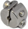 Anello di bloccaggio per fune metallica, 8 mm, 2 pezzi, con 2 viti, morsetto in acciaio inox A4 NIRO, AISI 316 Nirosta
