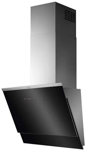 AEG DVE5671HG Hotte aspirante décorative 60 cm, 3 niveaux de portence + intensive, fonction brise, tactile, puissance 700 m3/h, 54 dB(A), lumières LED, connexion plaque, cheminée incluse, inox, classe