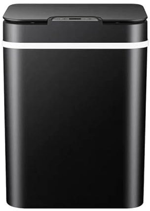 EUNEWR Pattumiera automatica senza contatto, sensore di movimento a infrarossi, 12 l, colore nero