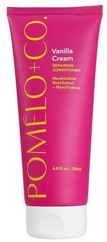 Pomélo+Co Vanilla Cream Conditioner – Tiefenpflegender Hair Conditioner für mehr Glanz & Stärke – Vegane Spülung für trockene Haare & beschädigtes Haar mit pflanzlichen Proteinen – Silikonfrei – 200ml