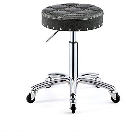 Hocker auf Rädern Werkbank, Arbeitsstuhl, Arbeitshocker, Schwammsitz, Galvanik, 5 Krallen, Gummirad, Rotation, Friseursalon, Klinik, Labor, Heben, 43–58 cm, 4 Farben (Color : Dark Green) marriage