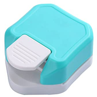 BoNene Papierschneider 3 in 1 DIY. Papierschneider Schule Scrapbook-Tool-Visitenkarten-Eck-Trimmer-Foto-Studio-Home-Loch-Punch R4 R7 R10. Mini tragbar Worklion papierschneider (Size : Blue)