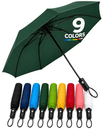 Regenschirm sturmfest I Taschenschirm 3 Größen Ø95cm, Ø100cm, Ø105cm | Leicht & kompakt I Regenschirm klein für Reise & Alltag I Taschenschirm Automatik auf & zu I Für Damen & Herren I Drytogo