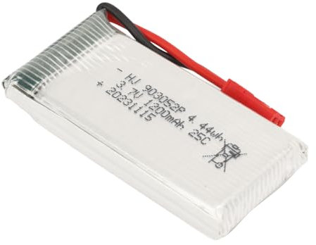 Alomejor 1200 MAh Drohnen-LiPo-Akku, Langlebig, JST-Rotstecker, Überladung für X5SW Quadcopter, Lithium-Batterie-Ersatz