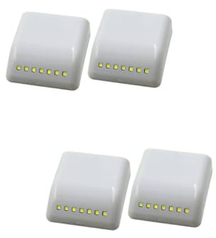 Angoily 4 Stück Garderobenleuchte Schrankbeleuchtung mit Bewegungssensor Schrank-Sensorleuchte led sensor light Schrankleuchten Intelligentes Induktionslicht LED-Licht Schublade