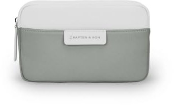 Kapten & Son Bauchtasche Bergen Crossbody Muted Sage | Bauchtasche Damen & Herren 0,8 L | Handtasche Mint | Umhängetasche klein | ideal für Reisen, Alltag, City