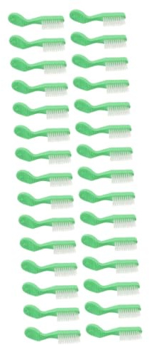 Healeved Set Di Spazzolini Da Denti Rigidi Confezione Da 1 Testina Mini Portatile Manico Corto Strumenti Per La Pulizia Pezzi