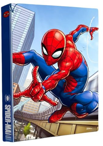 FASHION YO Elsa Sichtbuch, A4, 30 Taschen, Präsentations-Projektbuch, Dokumentenmappe mit Kunststoffhüllen, für Dokumente, Büro, Schule, Organisation für Kinder und Erwachsene (Spider)