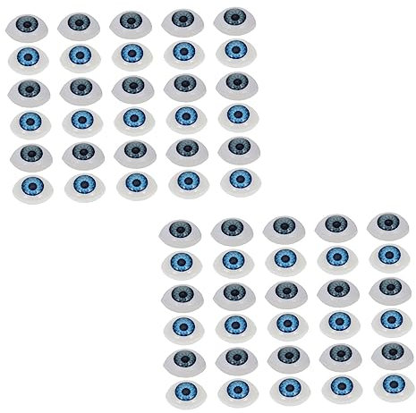 PHENOFICE 60stücke Puppenaugen Kunstaugen Für Bastelarbeiten Und Halloween Leicht Zu Verwenden Und Langlebig Für Kreative Projekte
