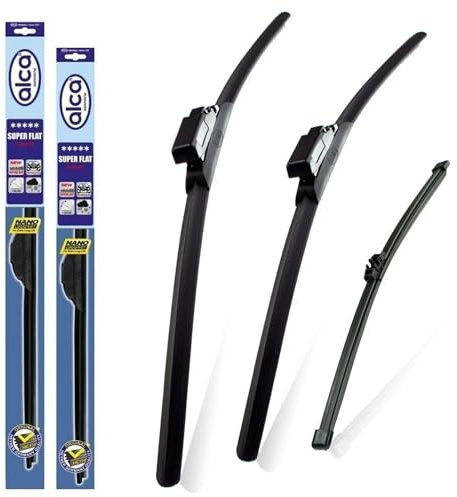 alca Germany Fits Mercedes GLA 2015-2019 Set of 3 Windscreen Wiper Blades Super Flat Front Rear 2419TLM 10X1 ASF2419TLM10X1