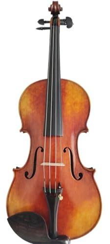 Anfänger Geige Handgefertigte Violine 4/4 Massivholz Fichtenplatte Ahornboden Violine Professionelle Violine Student Anfänger Instrument(1/2)