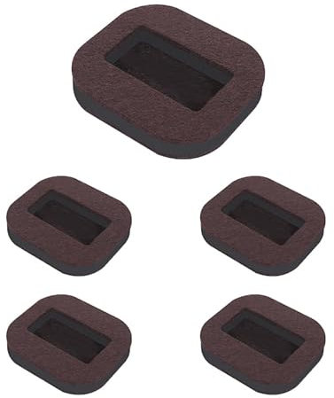 CZAKOMIX Montagnes Russes de Meubles en Feutre 6 pièces, Tasses roulettes Feutre, pour Tapis antidérapants pour chaises à roulettes, Rouleaux de Meubles Patins en feutrer de Sol sans dommages