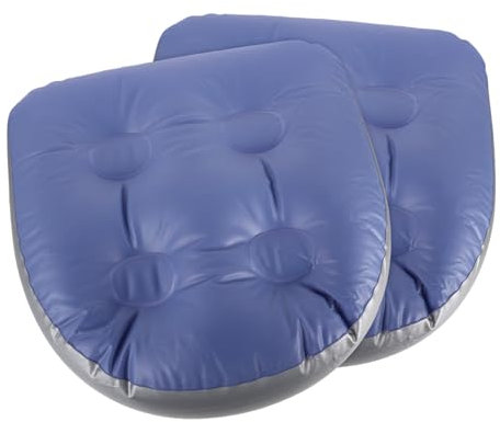 DINHEAROM 2pcs Inflatable Bathtub Mats Suction Cups Thickened Air Inflatable Seat Cushion for Spa Hot Tub Portable Bath Seat Cushion