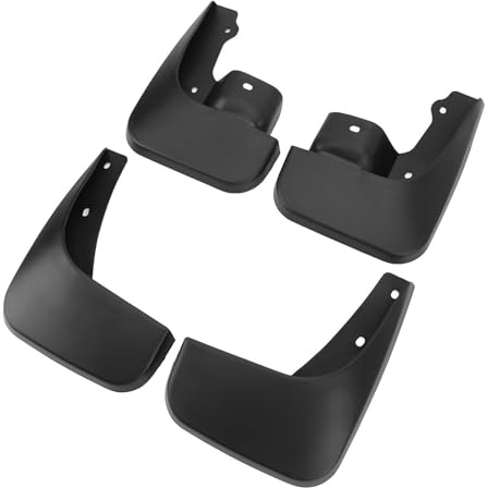 Paraspruzzi per Auto compatibili con Jimny 1998-2018, 4 Pezzi, Nero, Materiale PP, Protezione Anteriore e Posteriore