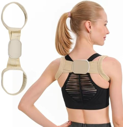 Correttore Posturale, Correttore posturale spalle schiena, Correttore Posturale Donna Uomo,Fascia Posturale Spalle e Schiena Traspirante Regolabile,Alleviare il dolore al collo e alle spalle