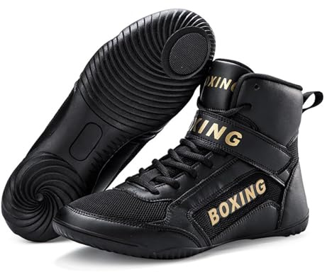 Scarpe da Wrestling e Boxe da Donna e Uomo - Scarpe Boxe alla Moda, Sneakers Alte per Sollevamento Pesi, Fitness, Comode Bodybuilding