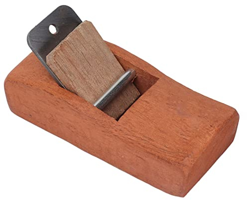 Mini rabot à bois bloc de bois de santal rouge lame en acier coupe à la main raboteuse d'ébavurage pour les projets de bricolage et de menuiserie professionnelle