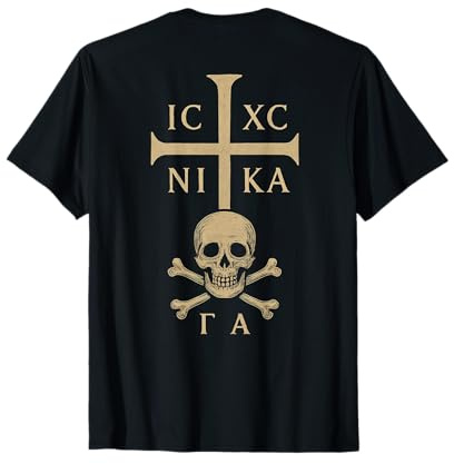 Orthodoxes Kreuz mit Adamsschädel T-Shirt