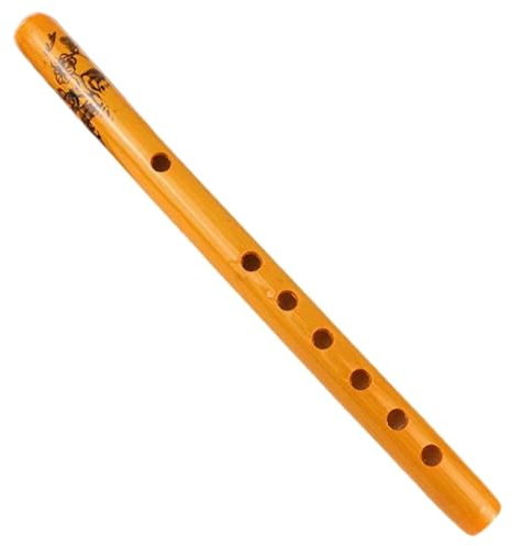 Traditional 6 Hole Bamboo Flute Wood Color Student Musical Instrument Clarinet