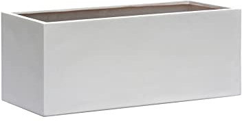 Eschbach® Pflanzkübel Box 80 Weiß Rechteckig * 80 x 31 x 31 cm * 10 Jahre Garantie