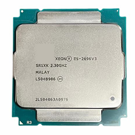 Ordinateur Xeon E5-2696 V3 E5 2696v3 E5 2696 V3 2.3 GHz 18 cœurs 36 Fils 45 mo 135 W processeur d'unité Centrale LGA 2011-3 Livraison Gratuite Accessoires