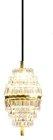 LED Skandinavischer Kronleuchter Aus Vollkupferkristall,Kreativer Leichter Luxus-designer-kronleuchter,Wohnzimmerlampe,Schlafzimmerlampe,Nachttischlampe,Wohnzimmer-hintergrundlampe-Kupfer 11.5 * 22cm
