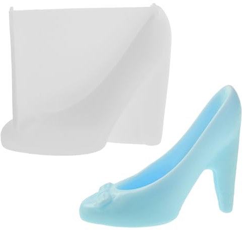Generic Silicone High Heel Shoe Mold - Chocolate/Candle/Resin/Plaster/Clay - White - 5.3X4.5in