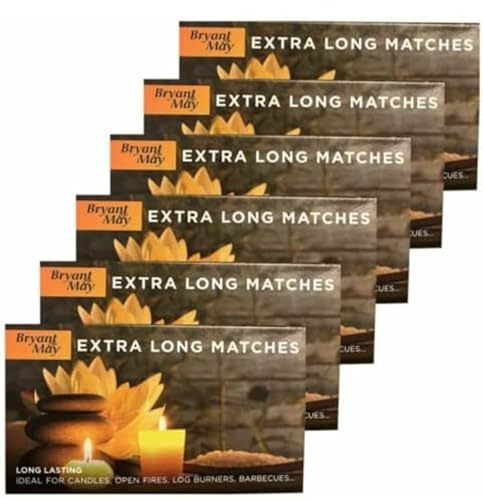 6 Boxes of Bryant & May Extra Long Matches