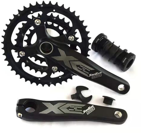 ENGWE MTB Crank Chainset, Bicycle Crankset, 3 Speed Bicycle Sprocket, High Strength Aluminium Bicycle Crank Arm Set for 21/24/27 Speed Mountain Bike