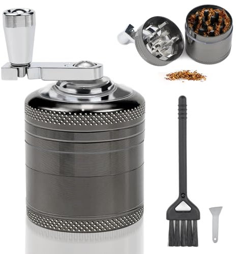 FSWWSF Molinillo Manual de Especias y Hierbas - Grinder Metálico, Trituradora y Máquina de Moler