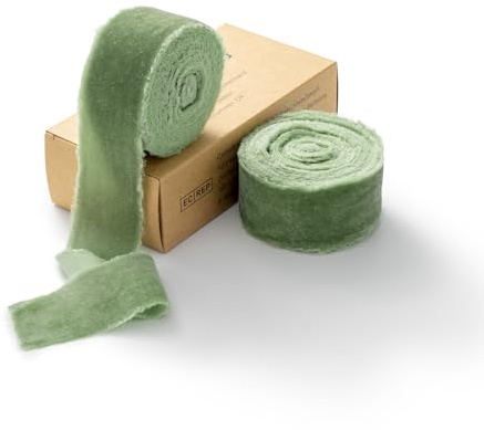 CHUQING Samtband Geschenkband Schleifenband Samt Dekoband Stoffband Grün