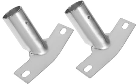 SOIMISS 2pcs Metal Broom Handle Bracket Replacement with Threaded Pole Adapter for Extension Poles, Sturdy Aluminum Alloy Connectors Suitable for Cleaning and Sweeping Tools in Home and