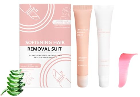 Gesichtshaarentferner für Frauen, Haarentferner Creme Gesicht, Facial Hair Remover for Women, Sanfte Enthaarungscreme für Alle Hauttypen (A)