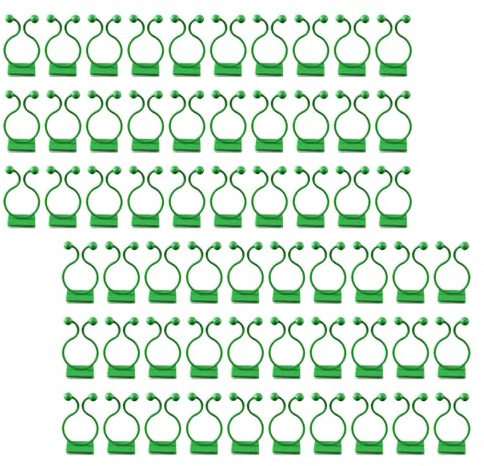 Mipcase Lot de 100 Clips Clips De Fixation pour Plantes Grimpantes Fixations Murales pour Pothos Rosiers Grimpants Abs Vert