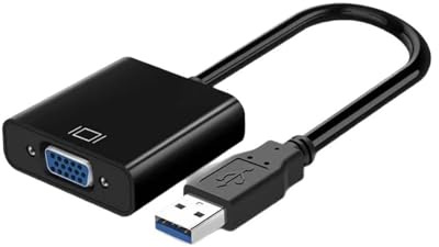 EXQIOUR Cable USB 3.0 a VGA para monitor VGA hembra para computadora de escritorio, portátil, monitores, proyectores, monitor, adaptador de proyector