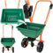 tectake® Streuwagen, Streugerät mit 25 Liter Fassungsvermögen, Wagen vielseitig einsetzbar, für Rasensamen als Düngerstreuer, Streusand Winter, auf Straße, Rasen und Garten leicht fahrbar