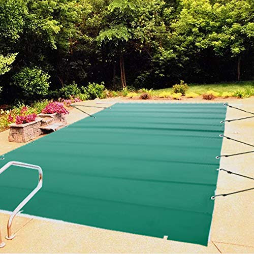 VEVOR Lona de Piscina Rectangular de 3,5 x 6 m, Color Verde, Material de PVC, Lona de Invierno, Rectangular, Lona antisuciedad, para Piscina, Impermeable, Cubierta de Piscina