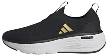 Adidas Cloudfoam Go Sock Shoes, Scarpe Basse Non calcistiche, Core Black/Matte Gold/Cloud White, 42 EU