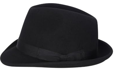 WALKER AND HAWKES - Gregson Trilby hatt i ullfilt, Svart, M