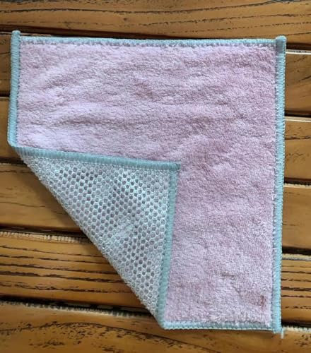 MEKPAM 20 Pcs Of Double-Sided Composite Silver Wire Embossed Coral Fleece Dishwashing Cloth Thickened Absorbent Scouring Pad Cleaning Cloth
