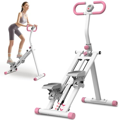 SAVEYOUR Stair Stepper für Home Workout | Treppenmeister für Zuhause mit 3 Stufen Widerstand, Foldbares Vertical Climber Maschine, Cardio Fitnessgerät mit LCD-Display