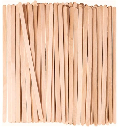 GUSTO [1000 Count] 7.5 Inch Wooden Coffee Stirrers - Wood Stir Sticks, Biodegradable, Eco-Friendly Wood Stirrers for Coffee & Cocktails (Formerly Comfy Package)