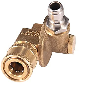 AISHANBAIHUODIAN Accessori per giunti rotanti giunti per rotanti adatti per 240 gradi 4500 PSI Giunto rotante del pulitore della scanalatura adatto per l'ugello della rondella ad alta pressione