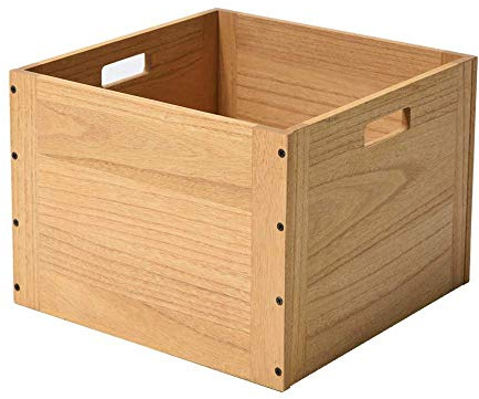 KIRIGEN Stackable Wood Storage Cube/Basket/Bins Organizer for Home Books Clothes Toy - Modular Open Cubby Storage System - Office Bookcase Closet Shelves Natural, F26-NA