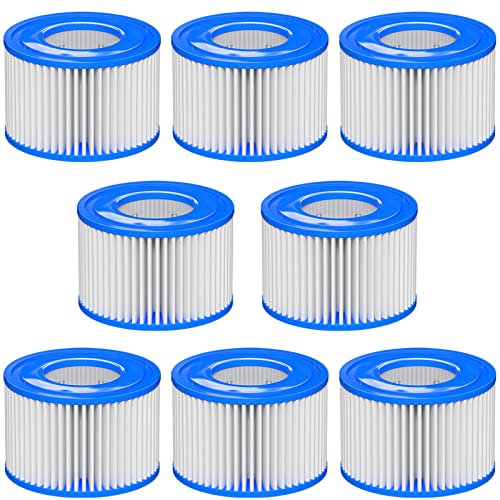 Macaberry Filtro di ricambio per vasca idromassaggio compatibile con Lay-Z-Spa, Coleman SaluSpa 90352E 58323, vasca idromassaggio gonfiabile, pompa per piscina tipo di filtro cartuccia, confezione da