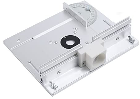 SUDEG Set mit 3 Frästisch Einlegeplatten, Frästisch für Oberfräsen Aluminiumlegierung HolzfräSer Einlegeplatte Werkzeug,Router Table Insert Plate