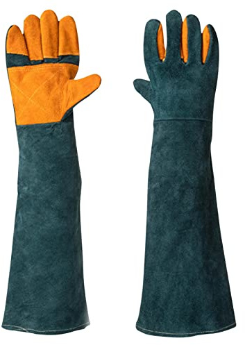 Raxove Gants de toilettage pour chiens et chats, résistants à la chaleur extrême et au feu, protègent contre les perforations et les rayures, fournitures anti-chute pour la manipulation des animaux